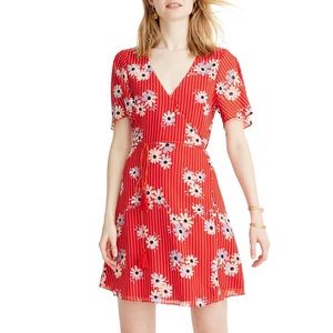 Madewell Daisy Society Button Faux Wrap Dress